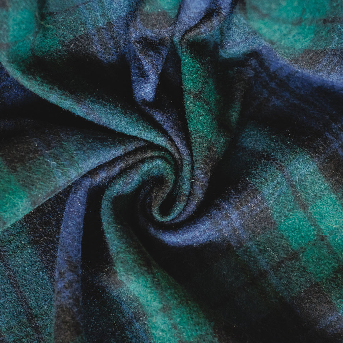 Galbraith Crest Tartan Premium Blanket Black