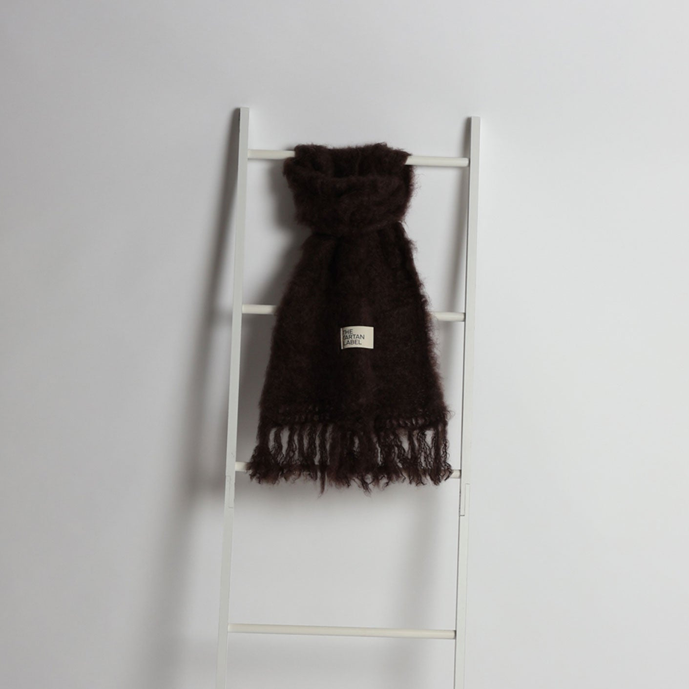 Brown Handmade Mohair Scarf