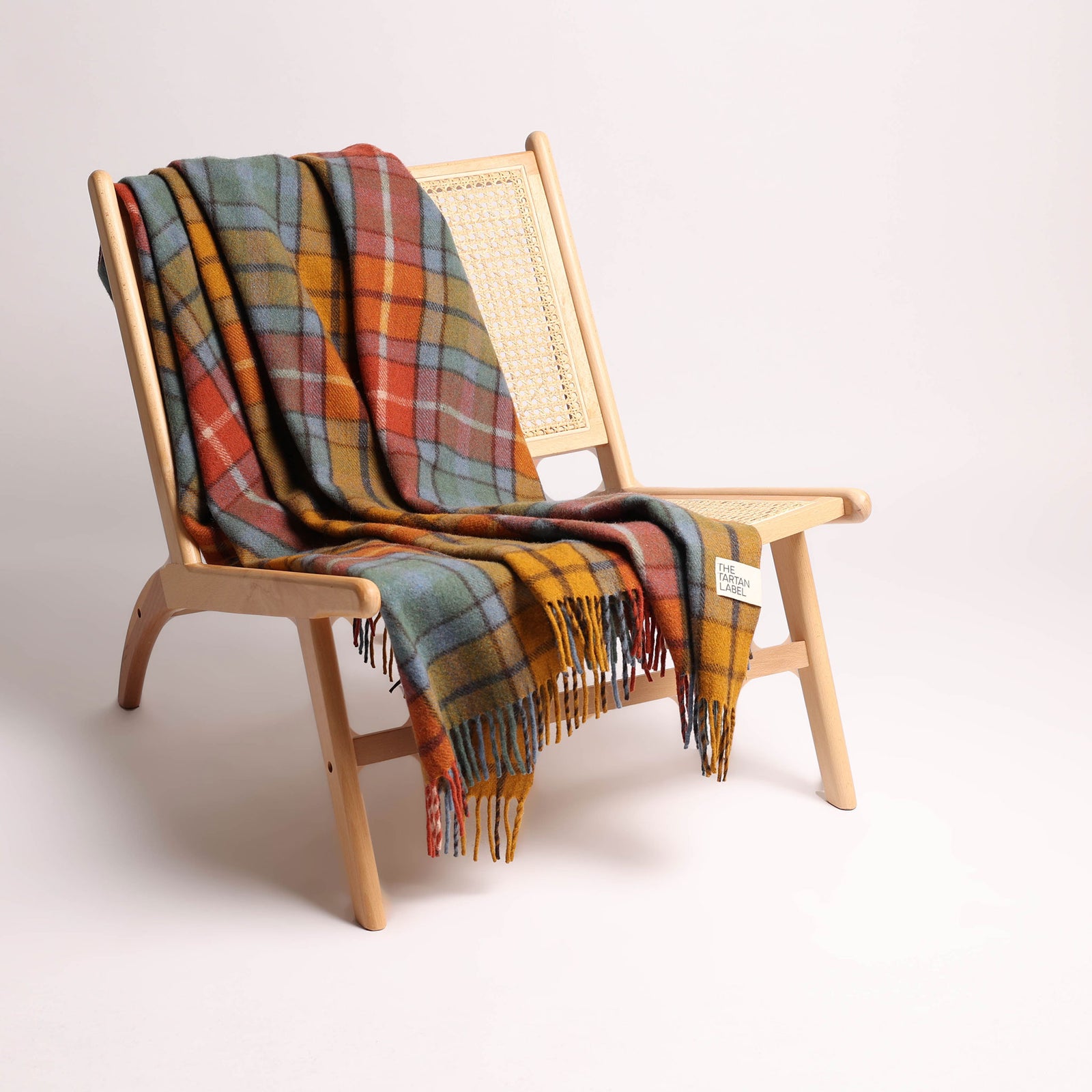 Buchanan Old Set Weathered Tartan Crest Umbrella main image 1