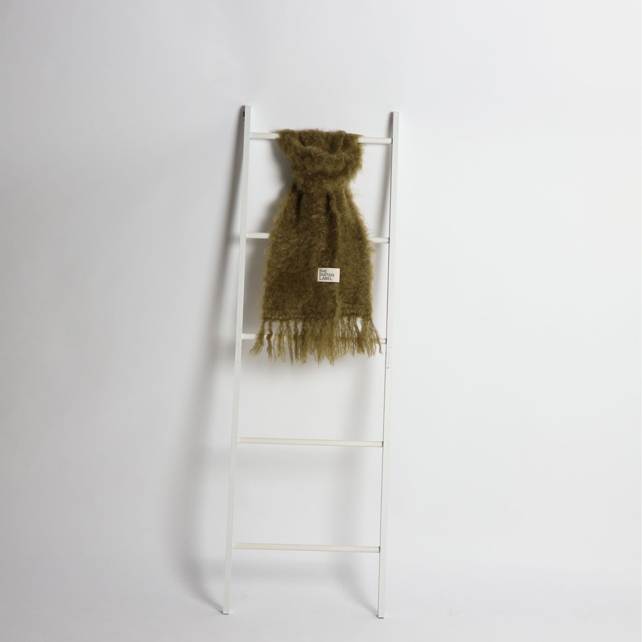 Olive Mohair Scarf
