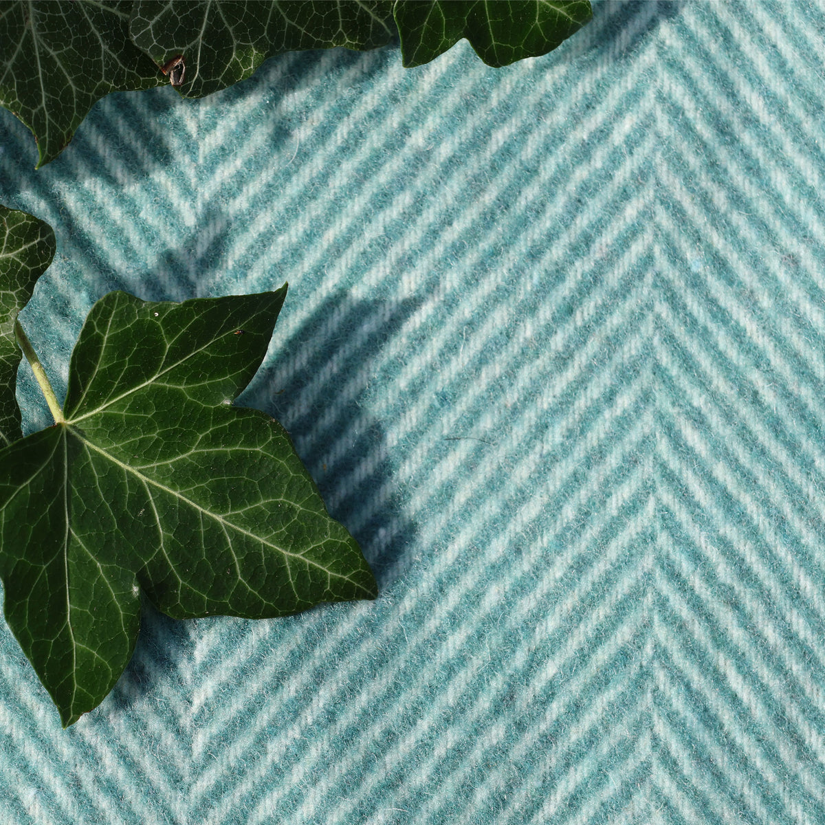 Pistachio Herringbone picnic blanket